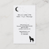 *～*オオカミの木を遠吠えする虹の月 名刺 (裏面)