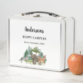 オオカミの森の動物の家族休暇 メタルランチボックス (インサイチュ)