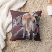 オオカミの構成2001年 クッション (ブランケット)