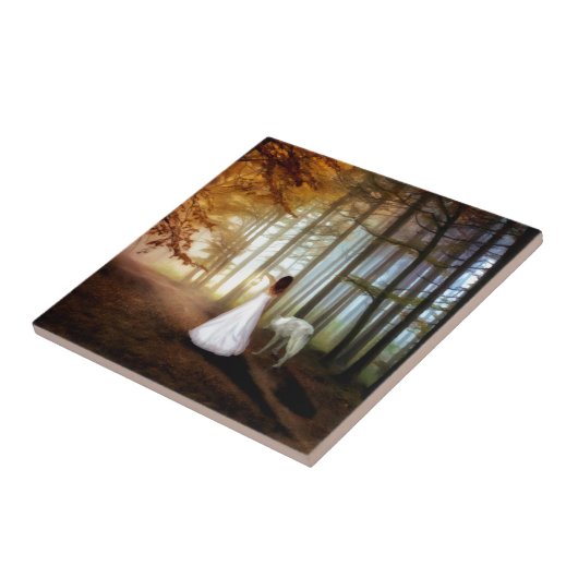 オオカミの歩く タイル (側面)