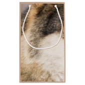 オオカミの毛皮の茶色 スモールペーパーバッグ (裏面)