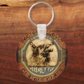 オオカミの毛皮 キーホルダー (正面)