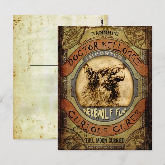 オオカミの毛皮 ポストカード (正面/裏面)