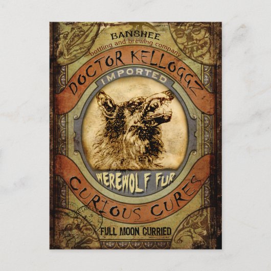 オオカミの毛皮 ポストカード (正面)