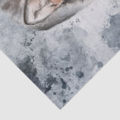 オオカミの水彩冬のクリスマス 薄葉紙 (詳細)