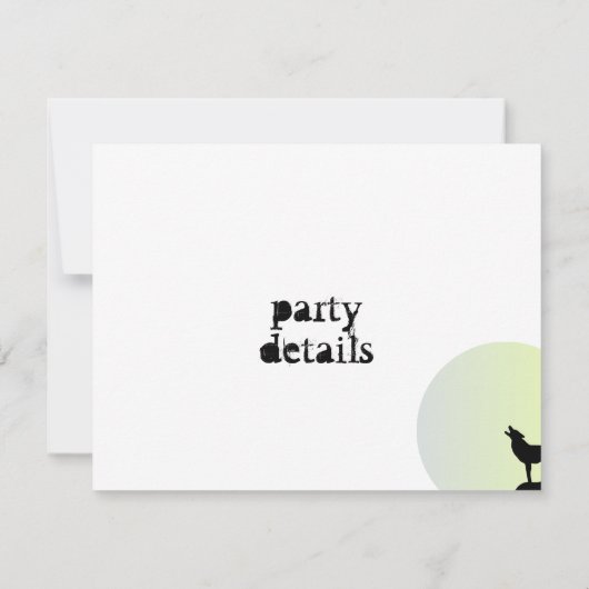 オオカミの満月 招待状 (裏面)