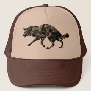 オオカミの犬の帽子のループスのヴィンテージの芸術M.E.ロイドCap キャップ