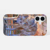 オオカミの狩場 iPhone 16ケース (裏面横)