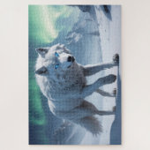 オオカミの白い霊 ジグソーパズル (縦)