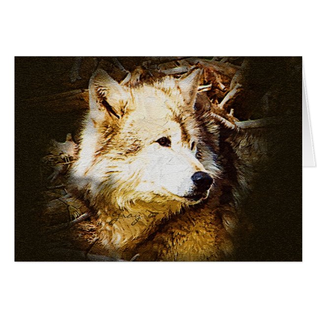 オオカミの監視 (正面横)