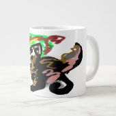 オオカミの秋の喜び ジャンボコーヒーマグカップ (正面右)
