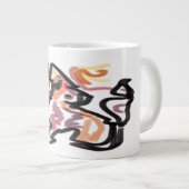 オオカミの秋の夕焼け ジャンボコーヒーマグカップ (正面右)
