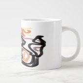 オオカミの秋の夕焼け ジャンボコーヒーマグカップ (右)