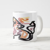 オオカミの秋の夕焼け ジャンボコーヒーマグカップ (正面右)