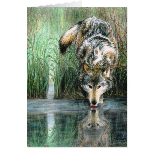 オオカミの空白のなカード (正面)