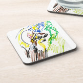 オオカミの線秋 コースター (左側)