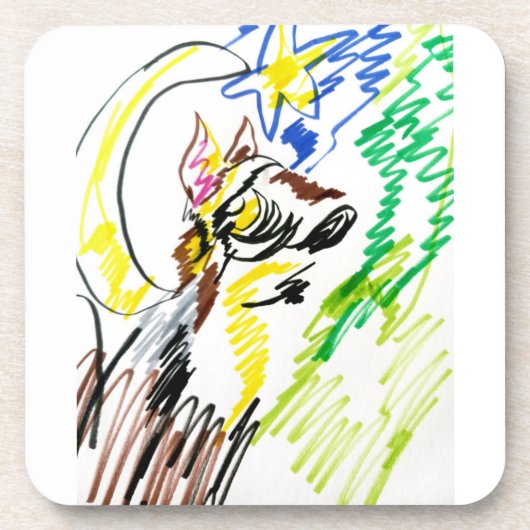 オオカミの線秋 コースター (正面)