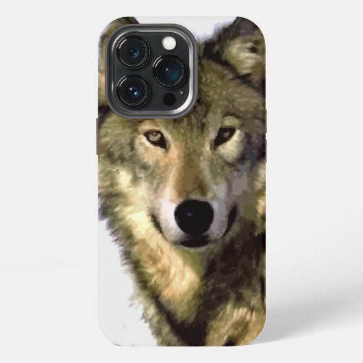 オオカミの肖像 iPhoneケース (裏面)