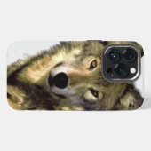 オオカミの肖像 iPhoneケース (裏面横)