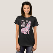 オオカミの花を愛する女の子だけカット Tシャツ (正面フル)