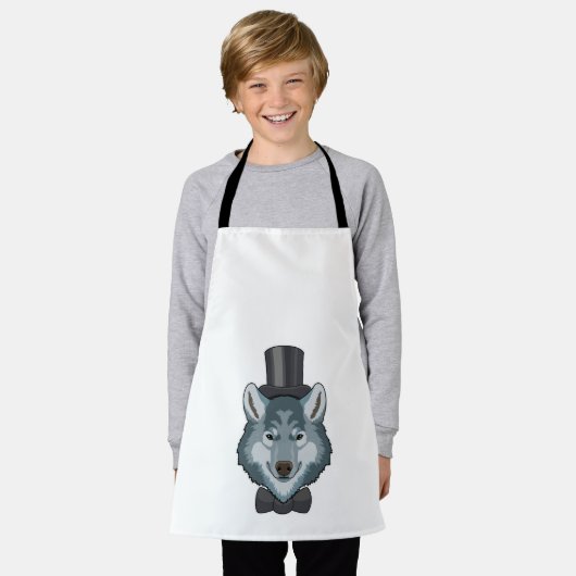 オオカミの花婿とリボン エプロン (着用した状態)