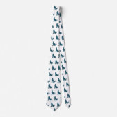 オオカミの芸術の首のタイ ネクタイ (正面)