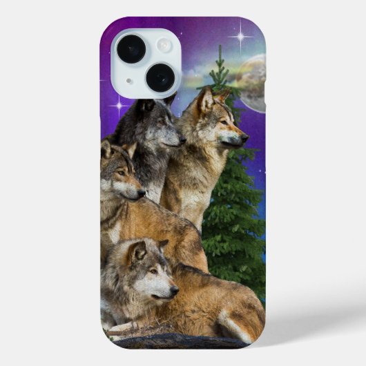 オオカミの芸術 Case-Mate iPhoneケース (裏面)