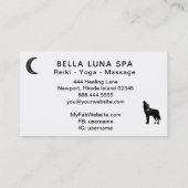 *~*オオカミの虹の松を遠吠えする宇宙の月 名刺 (裏面)