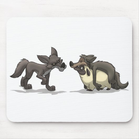 "オオカミの衣類のヒツジ"のマウスパッド マウスパッド (正面)