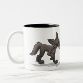 "オオカミの衣類のヒツジ"のマグ ツートーンマグカップ (左)