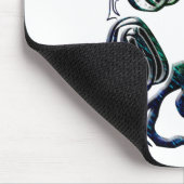 オオカミの足のプリント マウスパッド (コーナー)