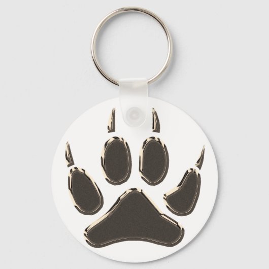 オオカミの足跡 キーホルダー (正面)