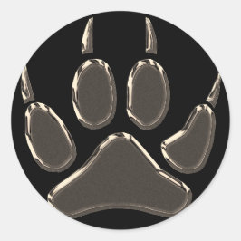 オオカミの足跡 ラウンドシール