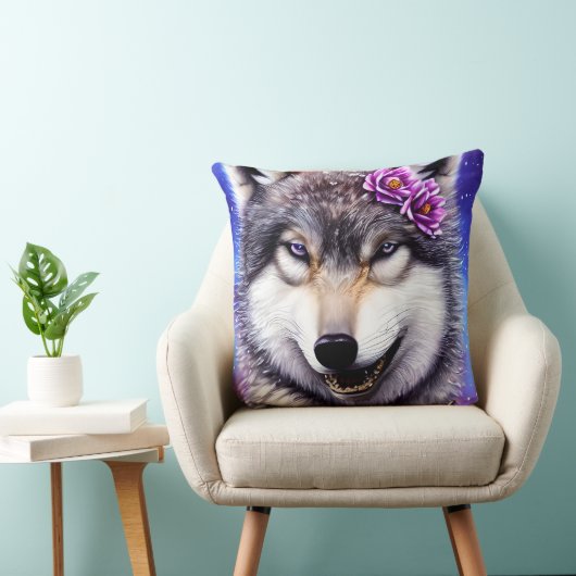 オオカミの輝き クッション (椅子)