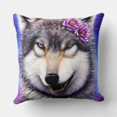 オオカミの輝き クッション (裏面)