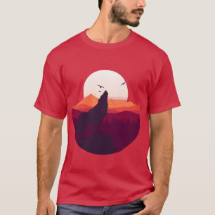 オオカミの遠ぼえの最も最高のなギフトの父の日 Tシャツ