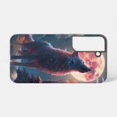 オオカミの遠吠え  SAMSUNG GALAXYケース (裏面横)