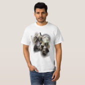 オオカミの集団のティー Tシャツ (正面フル)