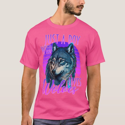 オオカミの青い銀河系 Tシャツ (正面)
