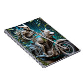 オオカミの頭を取り付けたチョッパーのスケルトン ノートブック (右側)