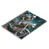 オオカミの頭を取り付けたチョッパーのスケルトン ノートブック (左側)