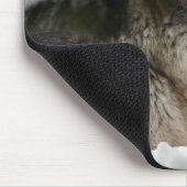 オオカミの頭部 マウスパッド (コーナー)