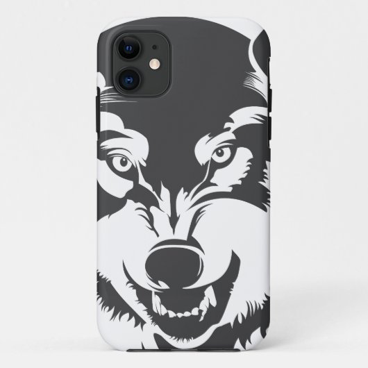 オオカミの頭 ケース・メイト iPhoneケース Case-Mate iPhoneケース (裏面)