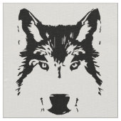 オオカミの頭 ファブリック (クローズアップ)