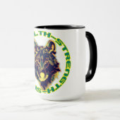 オオカミの頭 マグカップ (正面右)