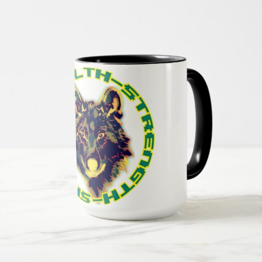 オオカミの頭 マグカップ (正面右)