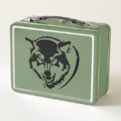オオカミの頭 メタルランチボックス (裏面)