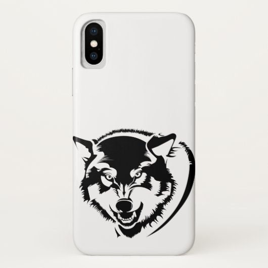 オオカミの頭 Case-Mate iPhoneケース (裏面)