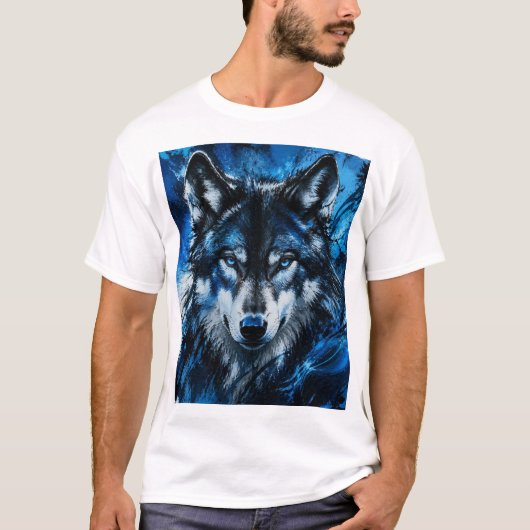 オオカミの頭 Tシャツ (正面)