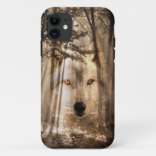 オオカミの顔の精神 iPhone 11 ケース